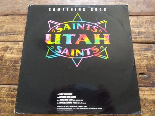 Utah Saints Something Good Vinilo 12 Ep Uk 1992