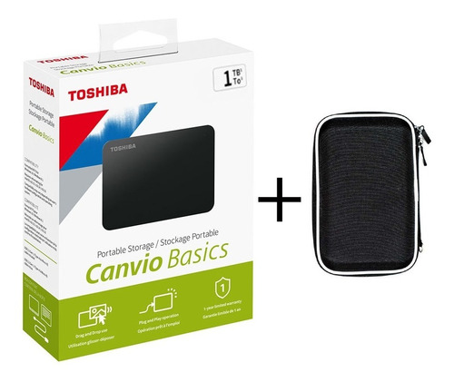 Disco Duro Externo 1 Tera Toshiba 2018 Garantia 6m + Estuche