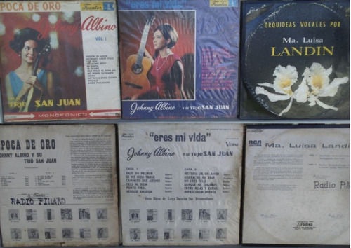 Coleccionable Discos Lp Johnny Alvino / María Luisa Landin
