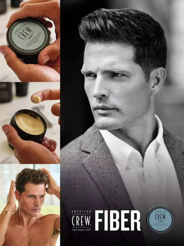 Imagen 5 de 5 de Shampoo 3 In 1 + Cera Fiber + Shave Cream American Crew Men