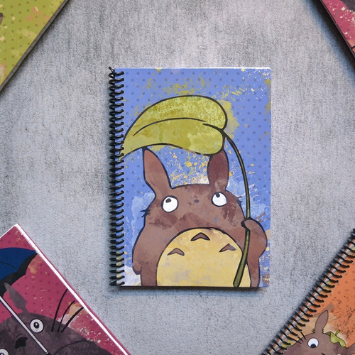 Cuaderno Liso A5 Tapa Dura Totoro Hoja Gastovic Anime