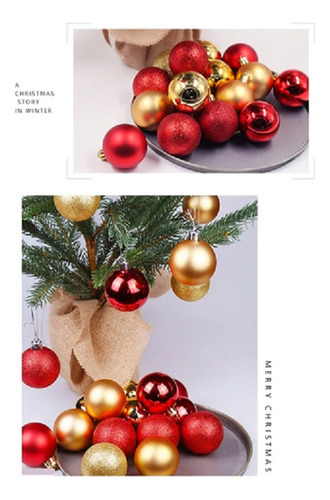 Bola De Natal 12 Unidades Lisa 5cm Bolinhas Decoração