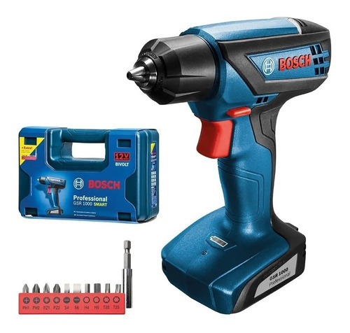 Atornillador Batería Bosch Gsr 1000 Smart 12v + Acc Malet