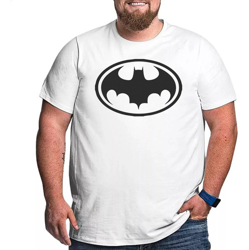 Camiseta Batman G1 G2 G3 Camisa Plus Size Masculina Algodão