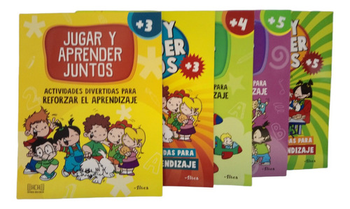 Jugar Y Aprender Juntos - Pack X 5 Libros - 3 A 5 Años