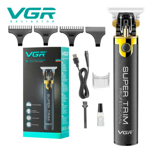 Imagem 4 de 4 de Maquina De Cabelo Acabamento Vgr 082 T Lamina Recarregavel