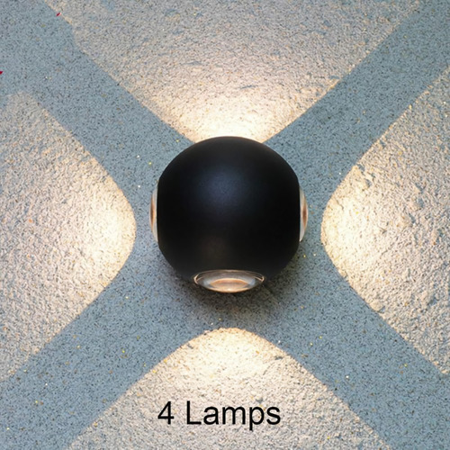 Imagen 8 de 9 de Lámpara Aplique De Pared Moderno Tipo Esfera.