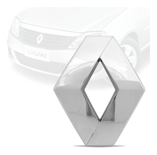 Emblema Grade Renault Sandero Logan - Fotos Da Nossa Loja 