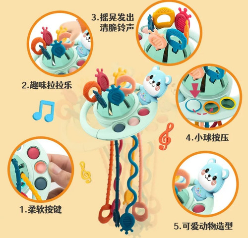 Juguetes Sensoriales Para Bebés 4 En 1 Multiuso Estimulación