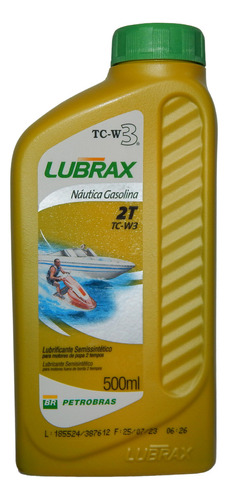 Oleo Lubrax 2t Naútica Tcw3 Semi Sintetico 500ml