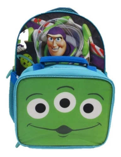 Mochila Escolar Con Lonchera Buzz Lightyear Toy Story