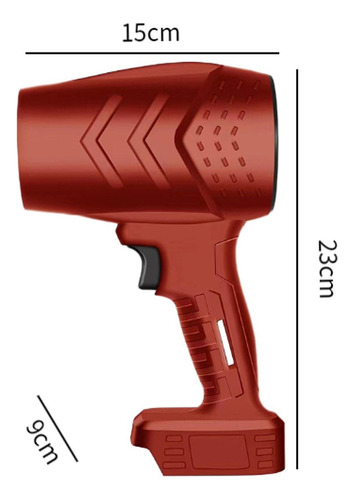 Soplador De Ventilador De Turbina, Plumero Eléctrico, Rojo