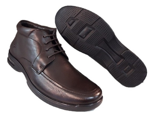 bota couro democrata air fly marrom