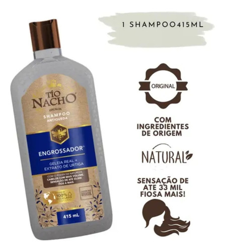 Kit Tio Nacho Shampoo 415ml + Condicionador 200ml
