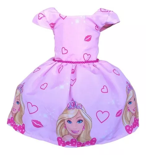 Vestido Barbie Luxo( nao acompanha laço)