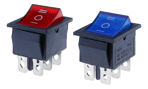 Czke 2pcs Kcd4 Rocker Switch On-off 2 Position 4 Pins / 6