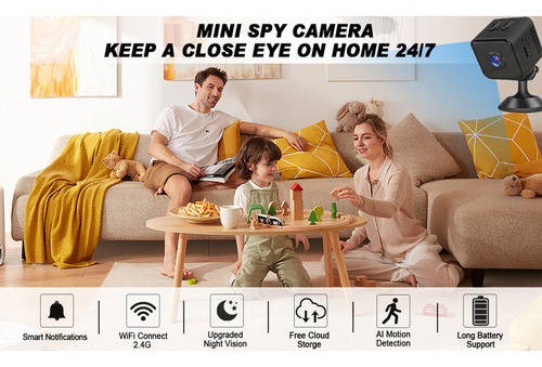 Mini Cámara Espía Inalámbrica Wifi 4k Hd Con Visión Nocturna