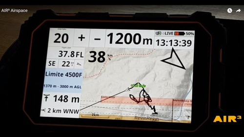 Imagen 5 de 6 de Xc Track Sensor Variometro Giroscopio Para Android Parapente