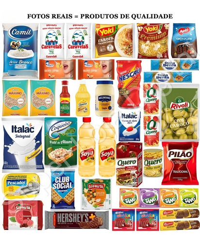 Cesta Básica Alimento Completa Fartura 40 Itens Frete Grátis