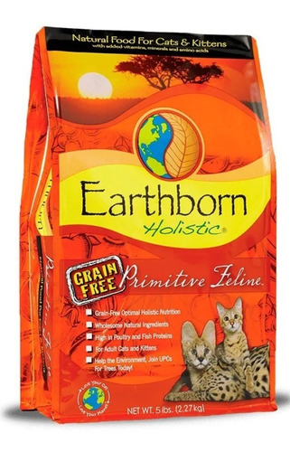 Earthborn Holistic Primitive Feline Gatos 6 Kg