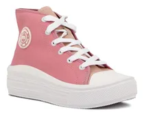Comprar Moleca Bota Casual Lona Acordonado 
