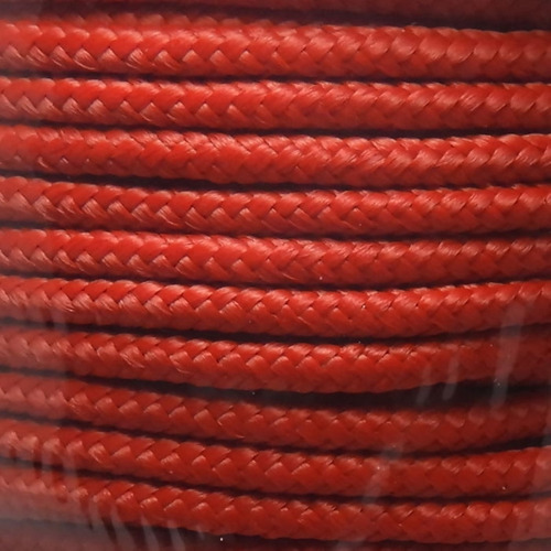 Cordão Náutico 3mm São José 50m Cor 003 - Vermelho