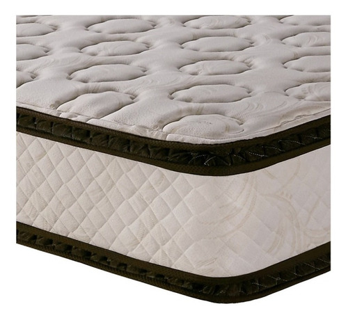 Imagen 4 de 5 de Colchón 2 plazas de resortes Cannon Resortes Sublime blanco - 140cm x 190cm x 33cm con doble pillow top