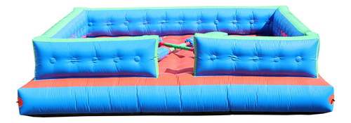 Brinquedo Inflável Guerra De Cotonete Arena 4,8x4,8 C/ Motor Cor Colorido