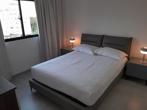 Se Alquila, Apartamentos 1hab Amueblado Moderno Ideal P/empresarios, Estudiantes, Doctores E Ejecutivos C/area Social Rooftop, Picuzzi, Lounge, Terraza Y Gym En El Vergel