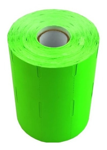 Etiqueta Gondola 100x30 - Pct C/ 6 Rolos - Verde Fluor