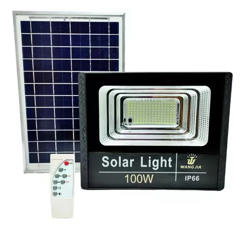 Reflector Solar Led 100w Lampara Para Alumbrados Exteriores
