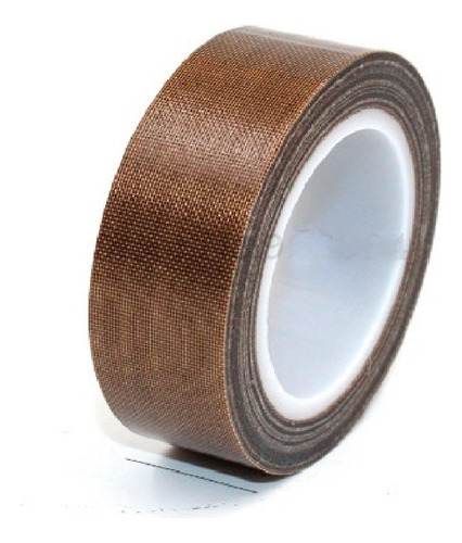 Fita Termica Teflon Alta Temperatura 30mm Rolo 10mts Cor Marrom