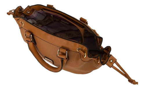 Bolsa Feminina Rafitthy Bauzinho Mostarda Acambamento Dos Ferragens Metal Polu00eddo Cor Marrom-claro Correia De Ombro Marrom-claro Desenho Do Tecido Sintu00e9tico (poliuretano)