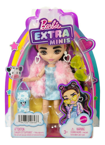 Barbie Mini Extra Chamarra Peluda De Vaca Mattel Oferta 