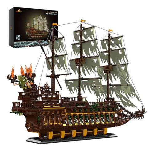 Jmbricklayer Juego De Construcción De Barcos Piratas Para