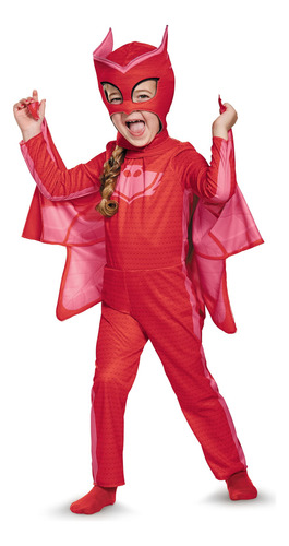 Disfraz Owlette Classic Pj Masks Para Niños De 3 A 4 Años