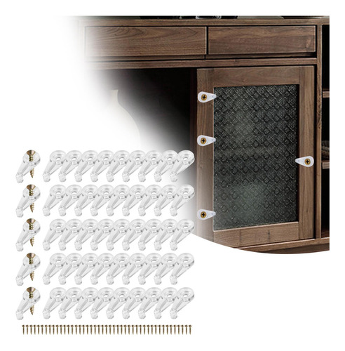 2 X 50 Piezas Clips De Retenedor De Vidrio Clips De Soporte