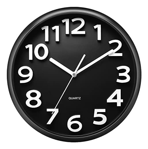 Plumeet Reloj De Pared Grande De 13 pulgadas, Silencioso, Si