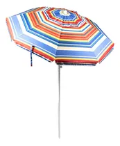 Comprar Sombrilla Playera Caño Grueso Aireadores Playa Multicolor