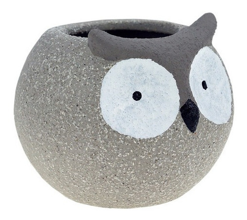 Imagem 5 de 5 de Cachepot Vasinho Coruja Decoração Concreto