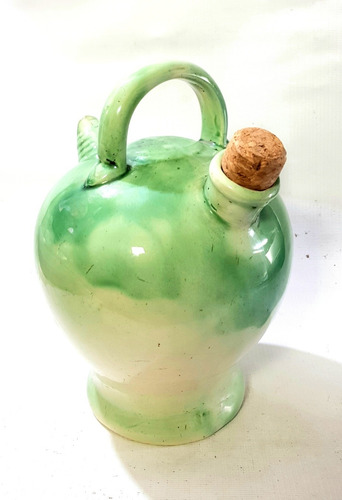 Botijo Botellón De Ceramica De 2 Litros,pico Dañado, Usable (Usado)