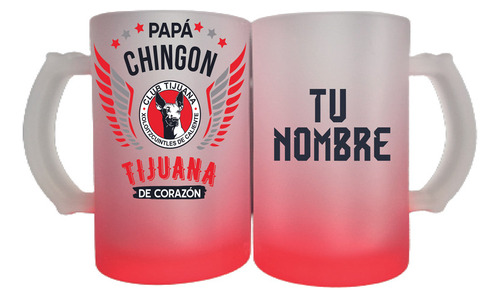 Tarro Personalizado Dia Del Papa Futbol Tijuana