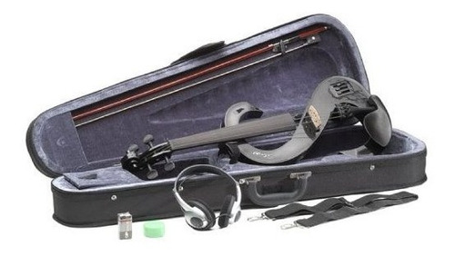 Stagg Violin Silencioso Set Con Funda Color Negro Negro