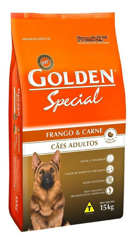 Ração Golden Premium Especial Special para cachorro adulto sabor frango/carne em saco de 15kg