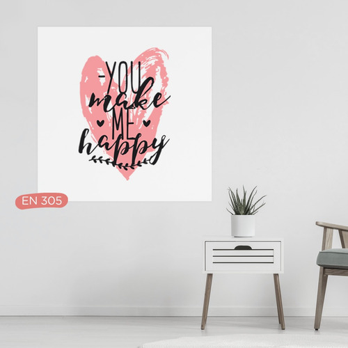 Imagen 2 de 10 de Cuadro San Valentin Dia Enamorados 50x50 Tela Canvas