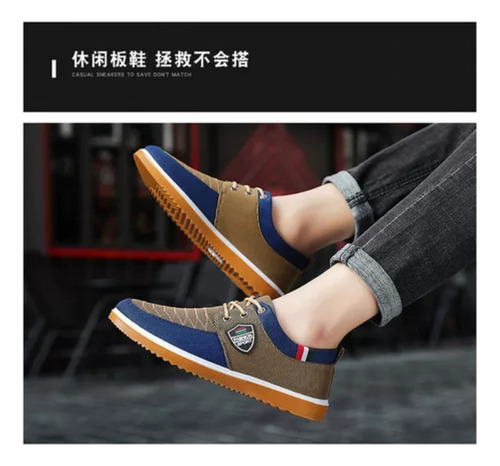 Zapato Hombre Zapatillas Zapatos De Lona Cómodo Transpirable