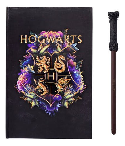 Libreta Harry Potter Hogwarts + Lápiz Varita Mágica