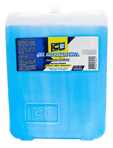 Gel Refrigerante Ice Brick 1000 Ml Sustituto De Hielo
