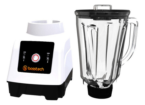 Licuadora 750w Vidrio 2l Touch 3vel Bosstech B4 Blanco