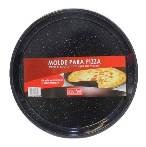 Pizzera Enlozada Jovifel Molde Pizza Redondo Horno 30 Cm
